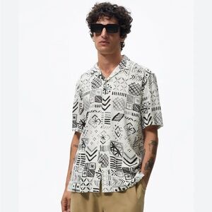 Zara men abstract shirt